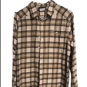 Columbia Men’s flannel button down/ small/ EUC